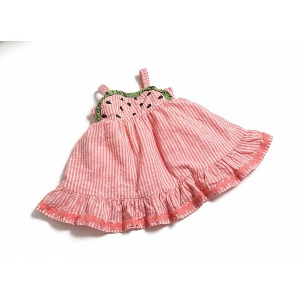 Flapdoodles Girl’s Watermelon Dress Size 3-6 Months